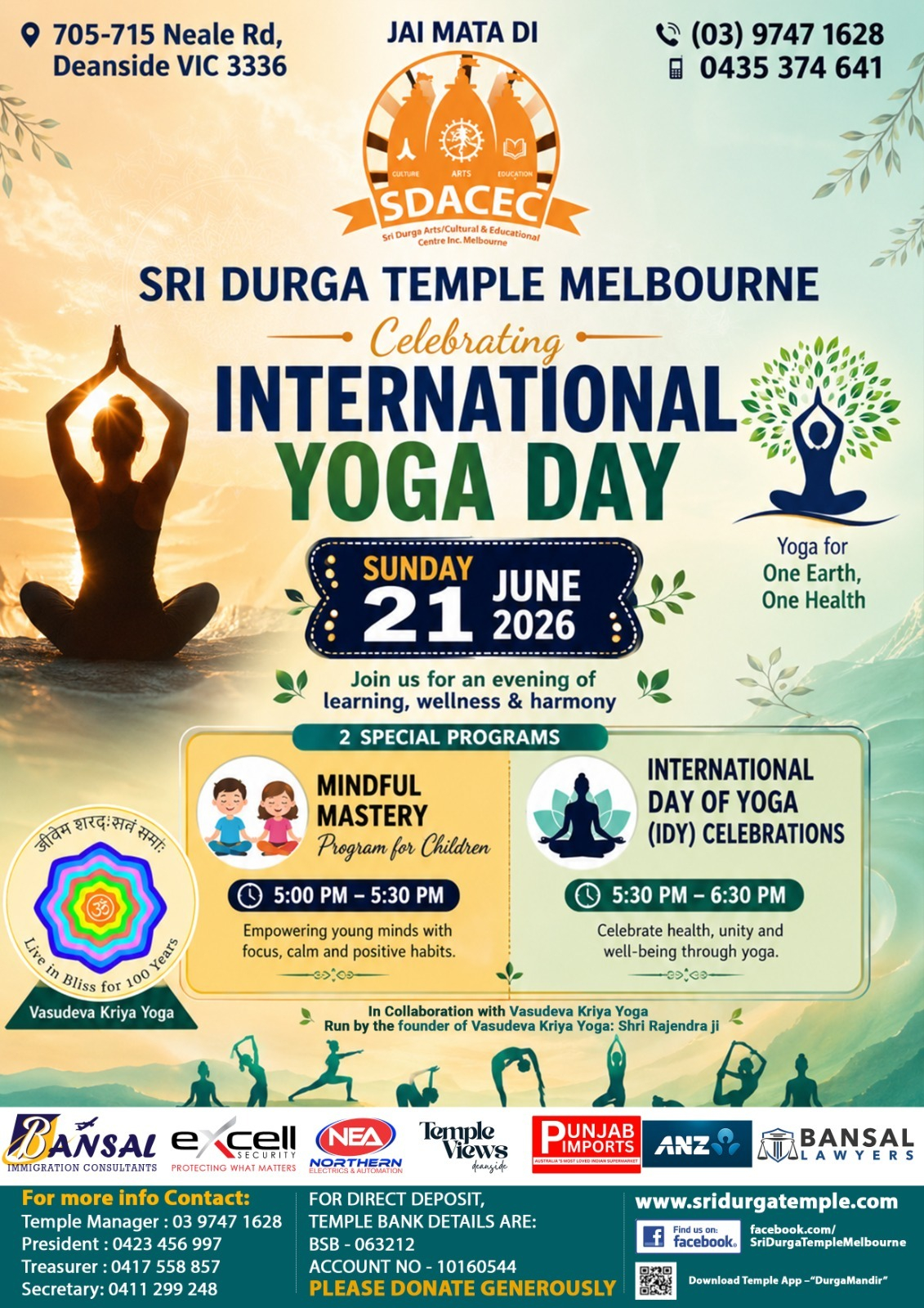 International Day of Yoga, Deanside